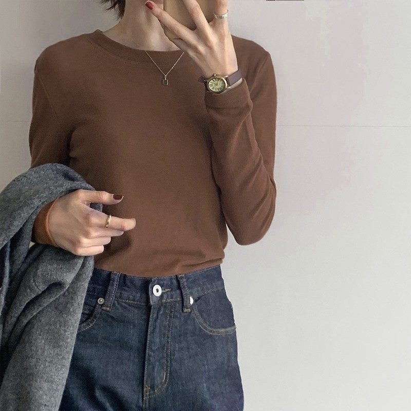 Women's casual long sleeve shirt with fine texture Chic & Stil