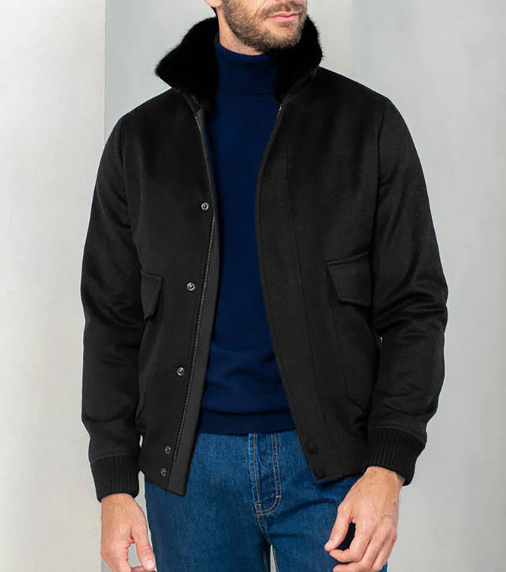 Elegant transitional jacket for men with a soft collar and practical side pockets Lune London