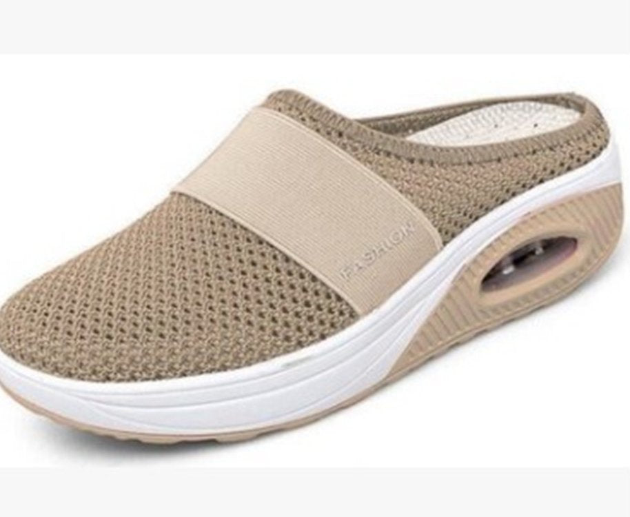 Ladies Comfortable Wellness Sandals with Air Mesh Surface and Cushioning Sole Lune London