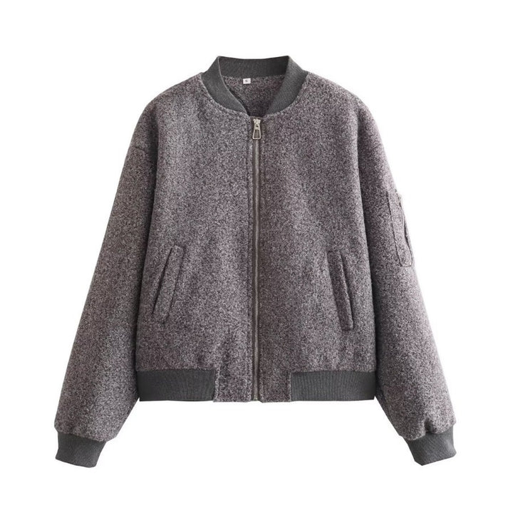 Stylish bomber jacket for women made of high-quality material with elastic cuffs Lune London