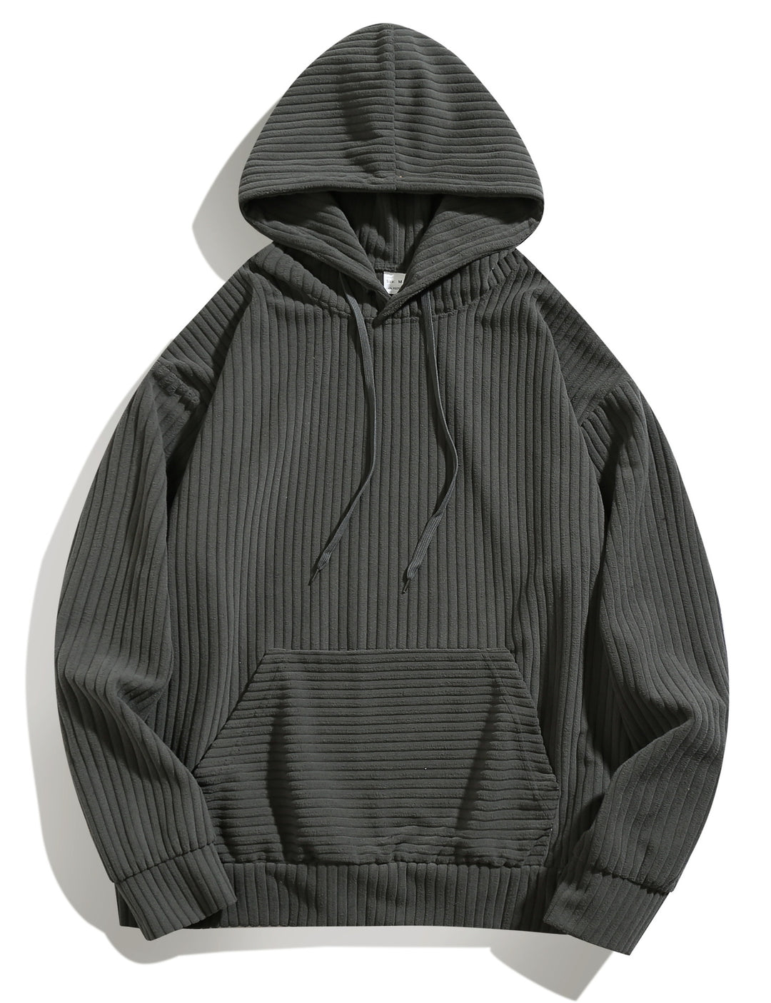 Casual hooded sweatshirt for men with ribbed design and practical pockets Lune London