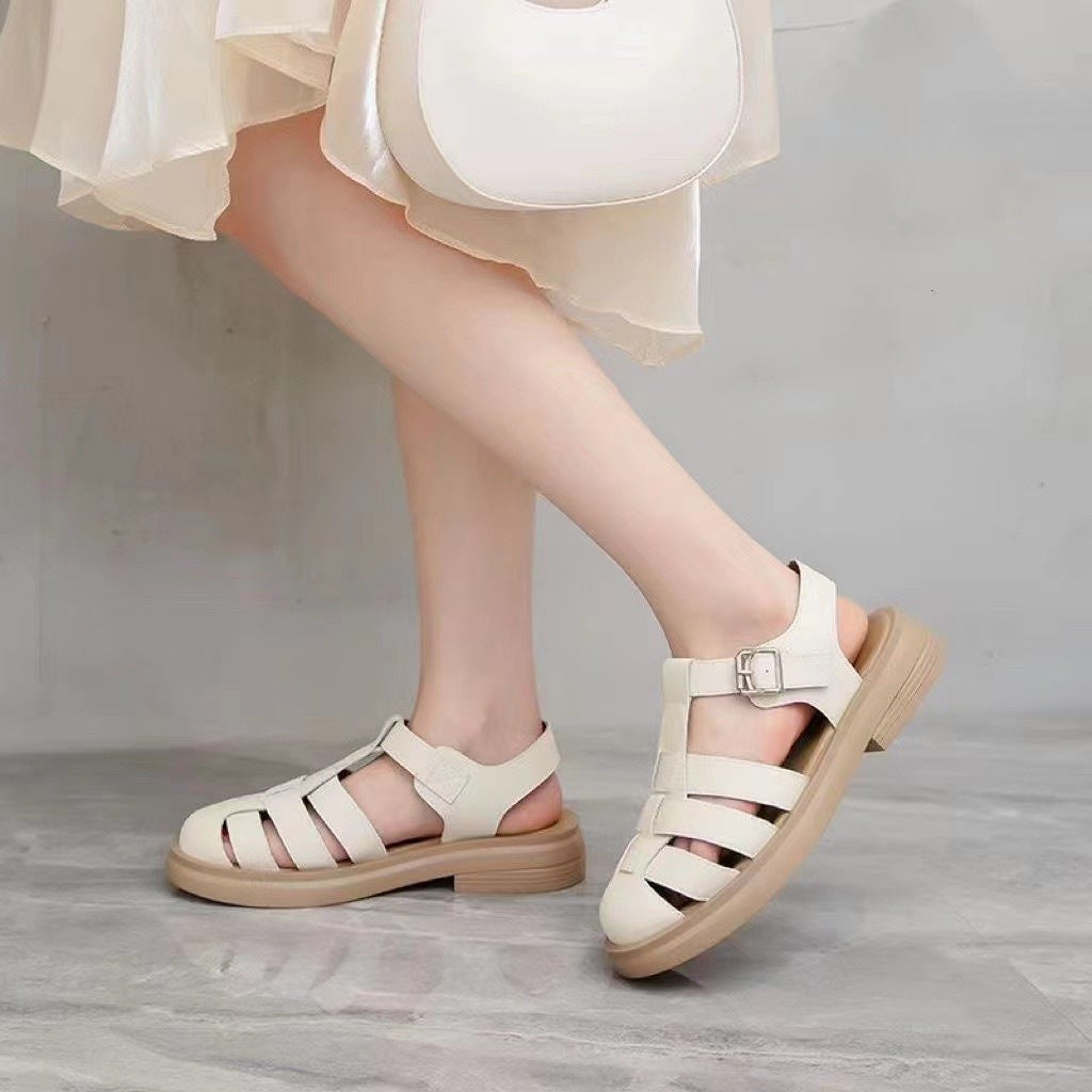 Ladies Elegant Adjustable Heeled Sandals Lune London