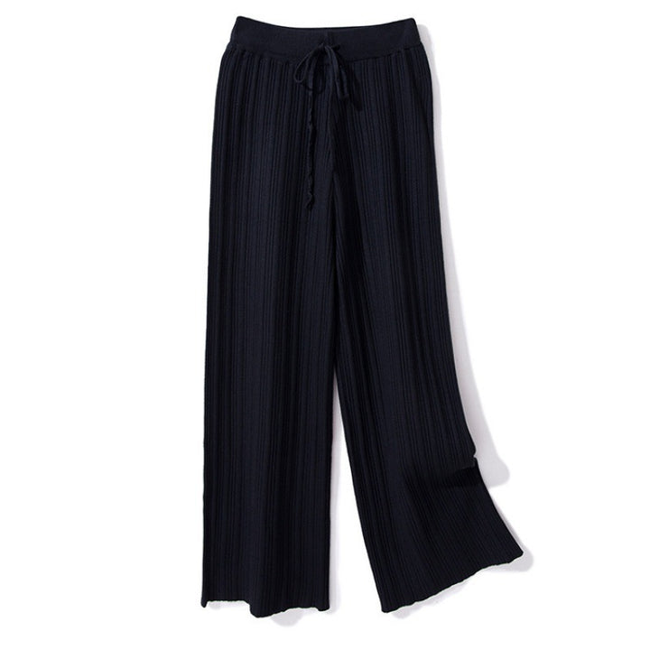 Pantalons larges en tricot pour femmes Chic & Stil