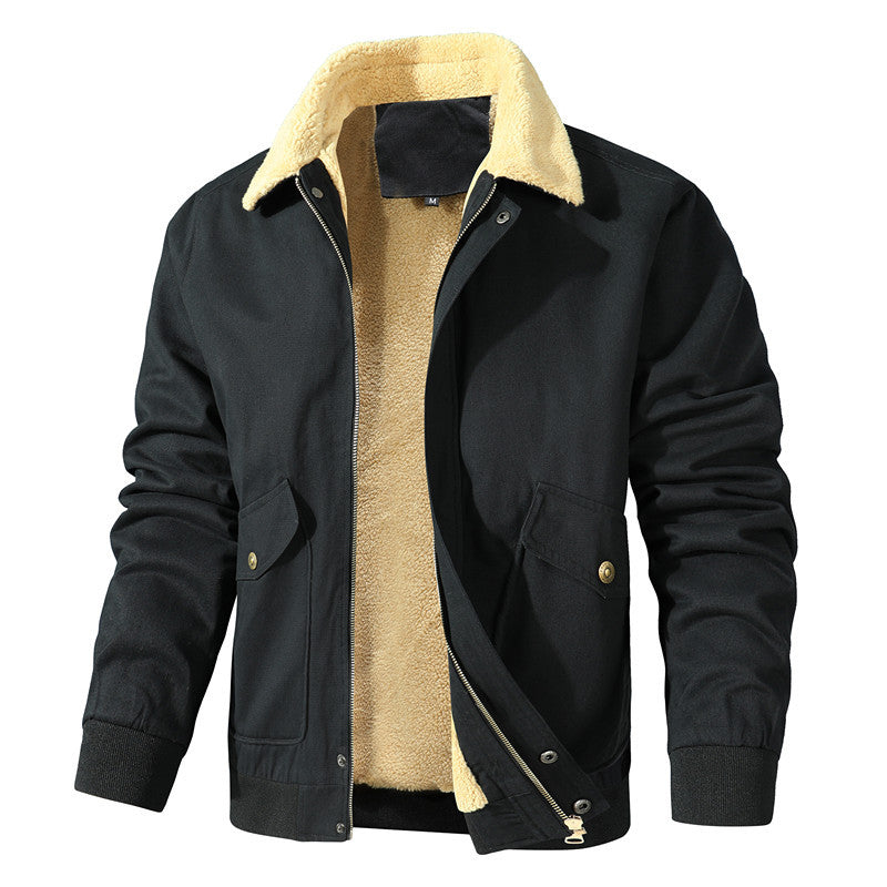 Comfortable work jacket for men with warm fleece lining Lune London