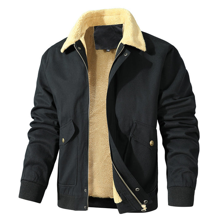 Comfortable work jacket for men with warm fleece lining Lune London