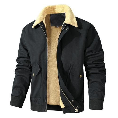 Comfortable work jacket for men with warm fleece lining Lune London