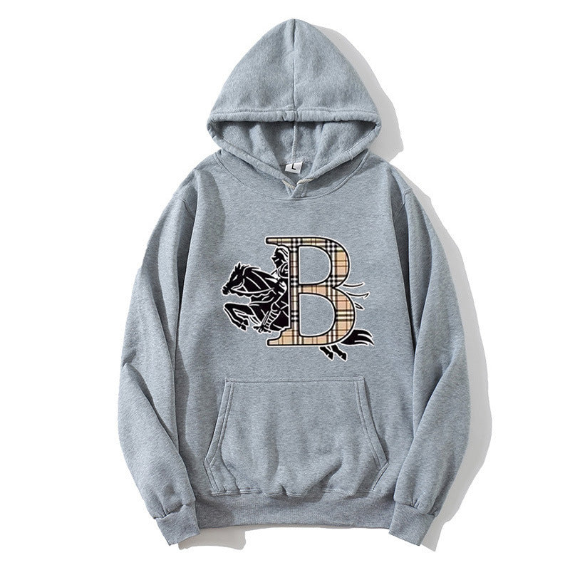 Women's hoodie with a stylish horse motif and luxurious font Chic & Stil