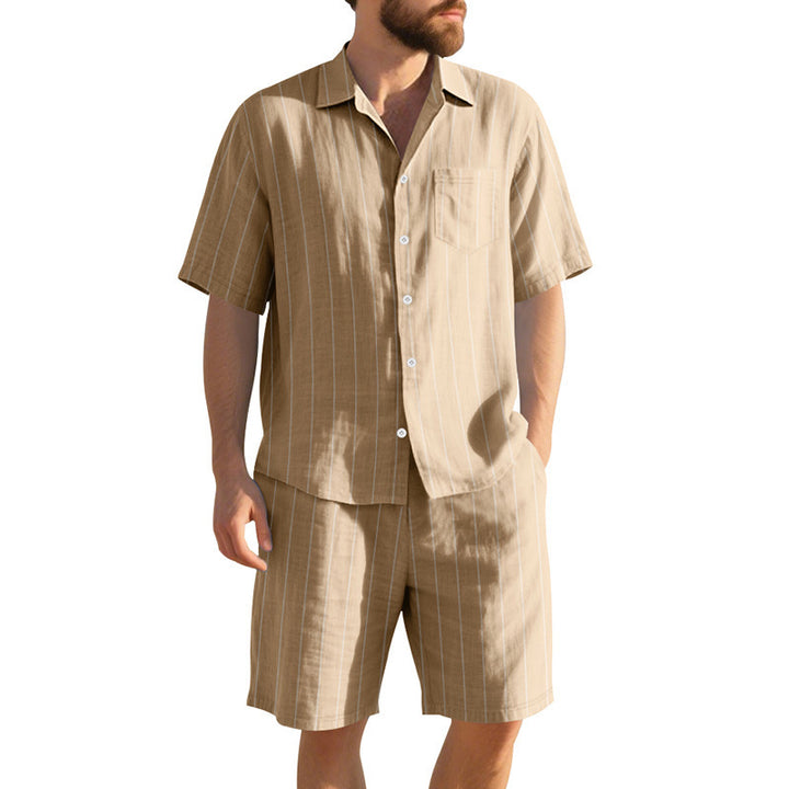 Men's pajama set with an elegant striped pattern Lune London