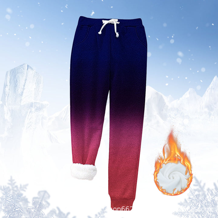 Fleece jogger pants for women with warm inner lining and elastic waistband Lune London