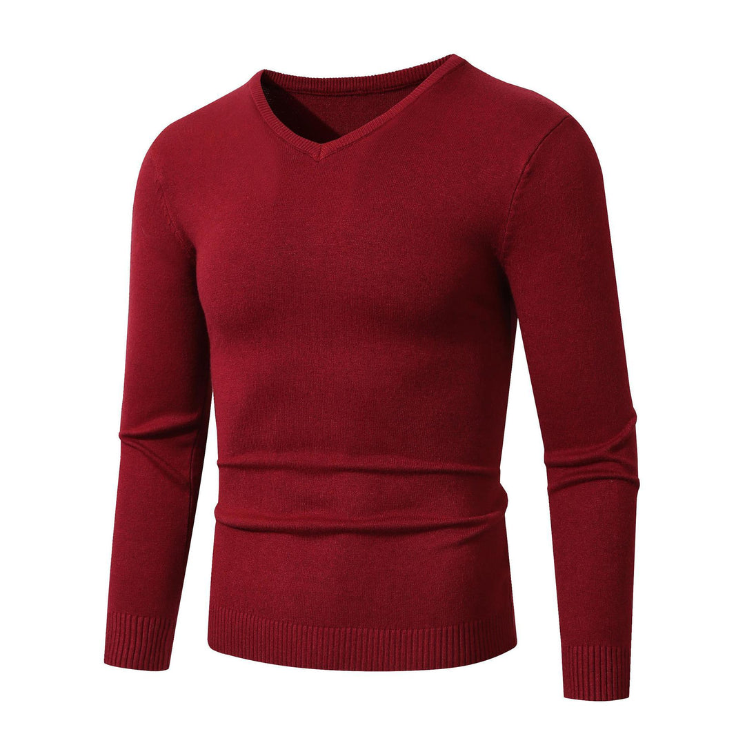 Elegant men's V-neck sweater made of high-quality cotton Lune London