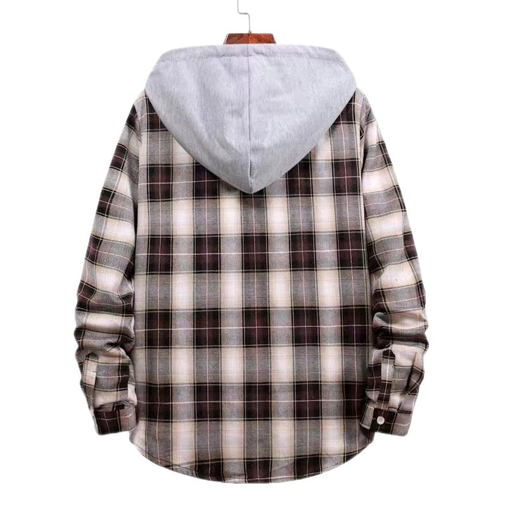 Ladies Vichy Flannel Jacket with Hood Lune London