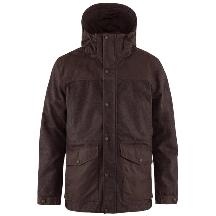 Functional winter jacket for men with removable hood and large pockets Lune London