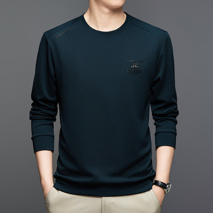 Trendy long sleeve shirt for men in textured fabric Lune London