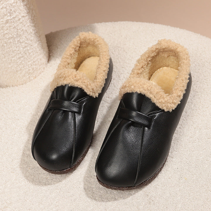 Women's slippers with padded collar and non-slip sole Lune London