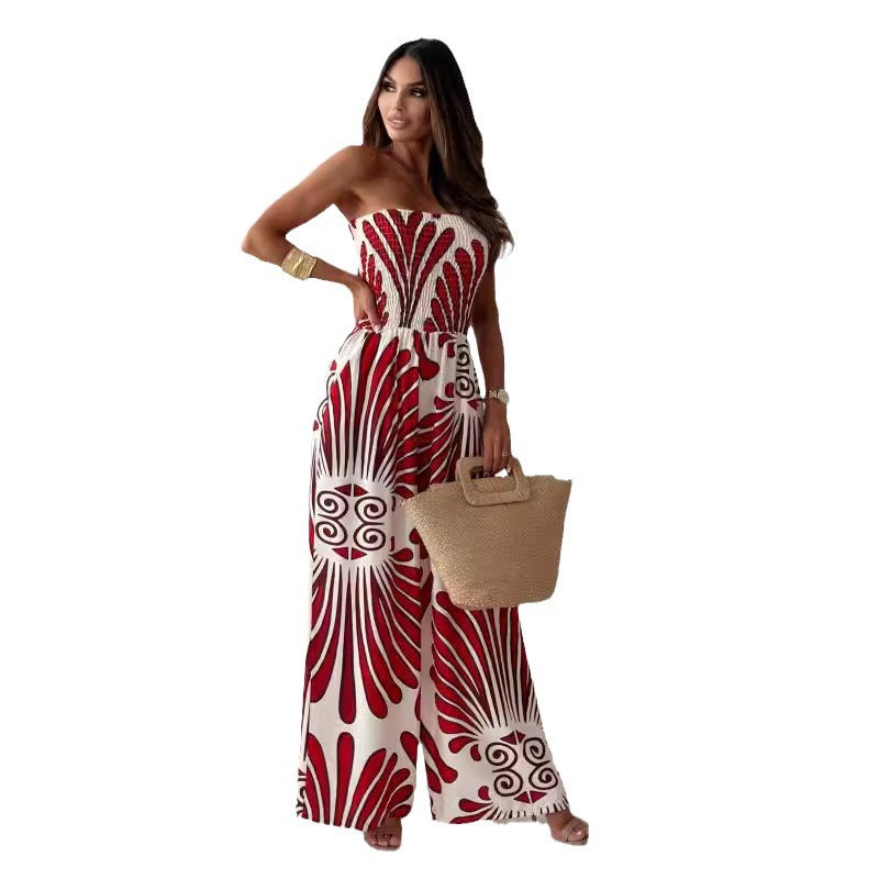 Ladies Sleeveless Wide Pants Lune London