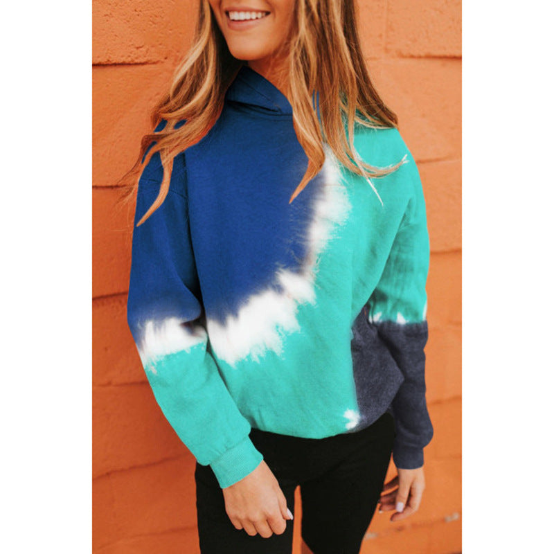 Women's hoodie with artistic color gradient and casual fit Lune London