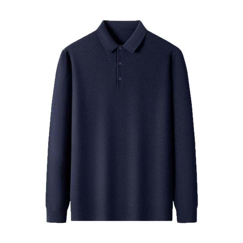 Men's Chic Long Sleeve Polo Shirt