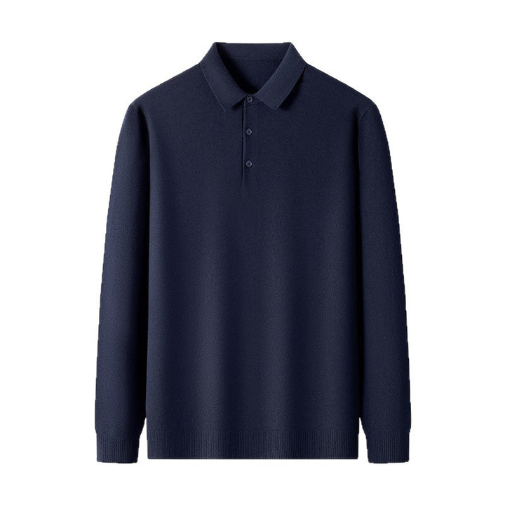 Men's Chic Long Sleeve Polo Shirt