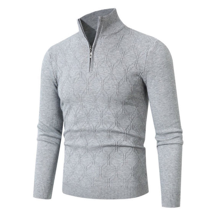 Men's knitted sweater with a modern textured pattern Lune London