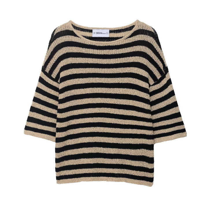 Knit sweater for women with a stylish striped pattern and a soft material Lune London