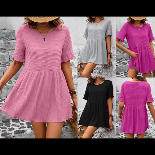 Casual top for women with ruffles Lune London