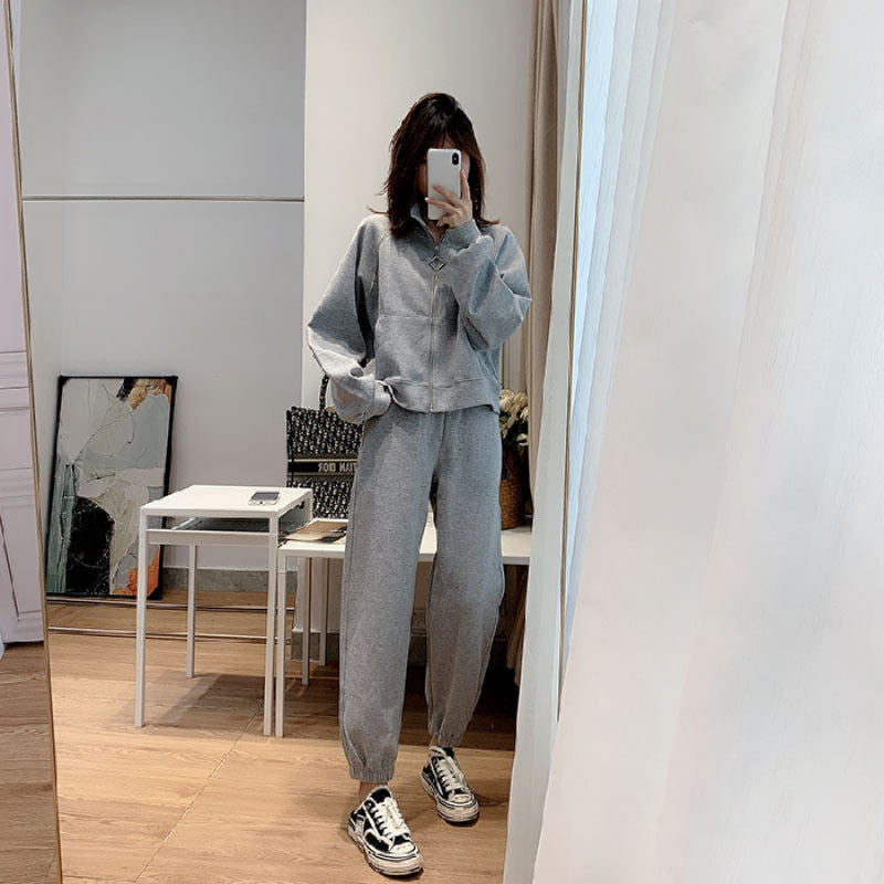 Women's Casual Leisure Set with Relaxed Cut and Practical Pockets Chic & Stil