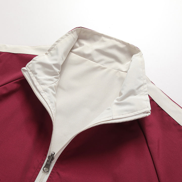 Sporty transition jacket for men with high collar and side zip pockets Lune London