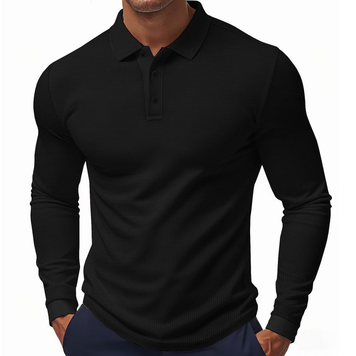 Men's Long Sleeve Polo Lune London