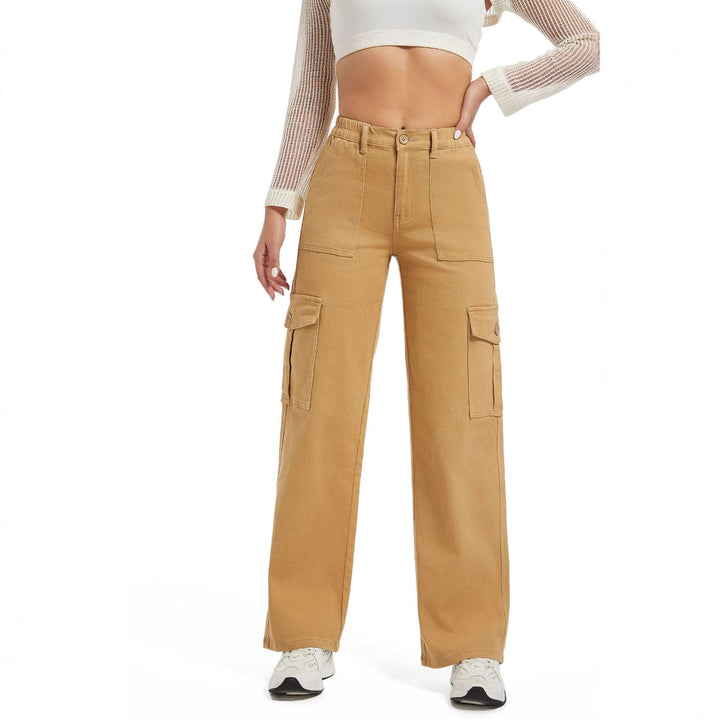 Casual style cargo pants for women with practical side pockets Lune London