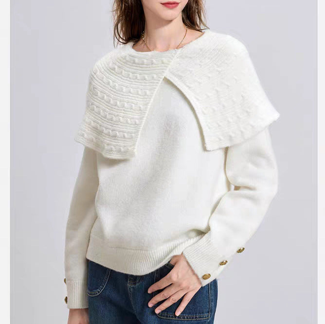 Pull pour femmes avec un col unique et un design décontracté Chic & Stil