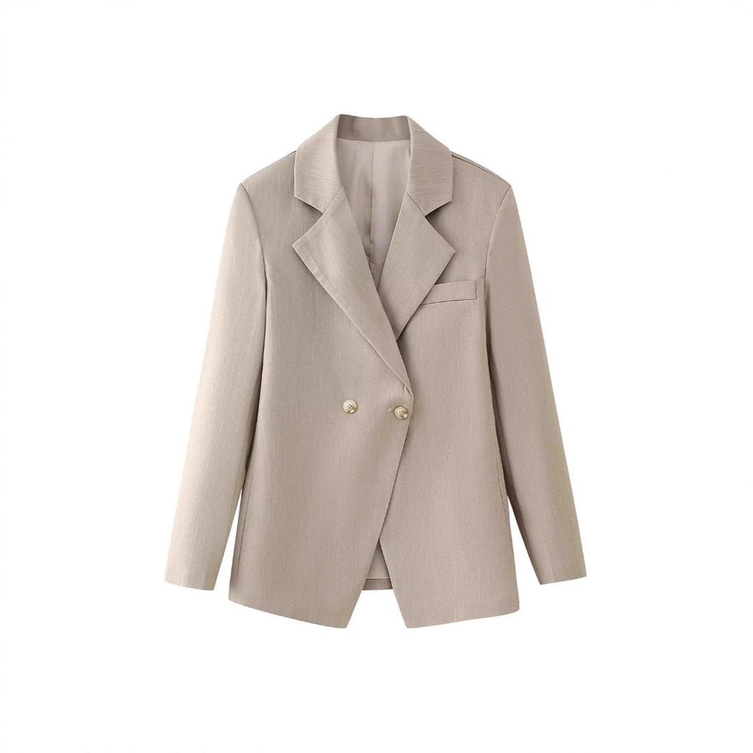 Elegant double-breasted blazer jacket for women in high-quality fabric Lune London