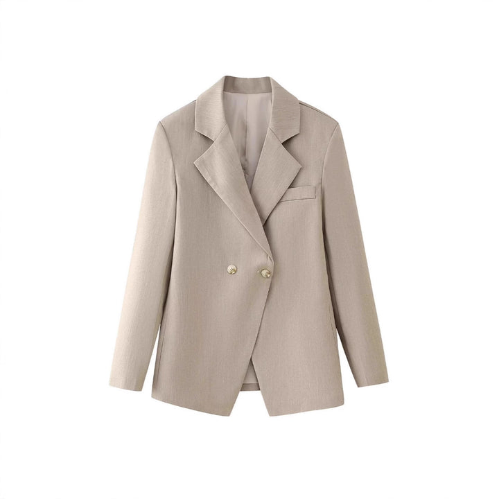 Elegant double-breasted blazer jacket for women in high-quality fabric Lune London