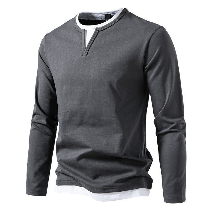 Long sleeve shirt for men with innovative collar Lune London