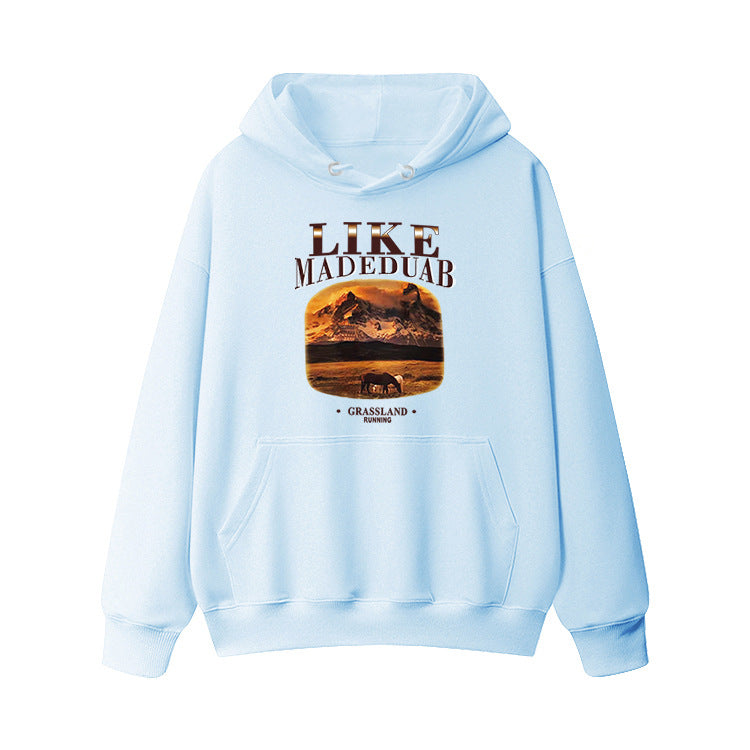 Women's hoodie with artistic landscape motif Chic & Stil