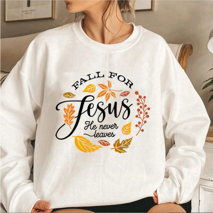 Sweatshirt pour femmes avec un design botanique automnal inspirant et une doublure intérieure agréablement douce Chic & Stil