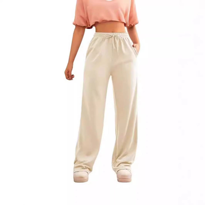 Women's loose-fitting leisure pants made of comfortable sweat material Chic & Stil
