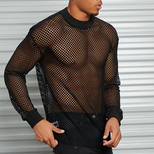Men's mesh shirt with a unique pattern and a casual fit Lune London
