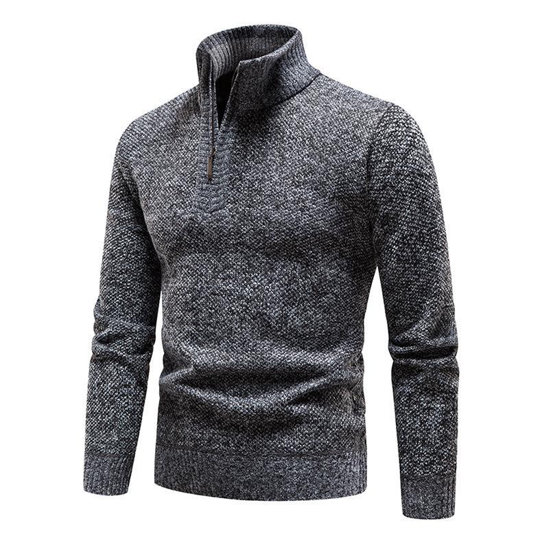 Men's sweater with half-zip and structured design Lune London