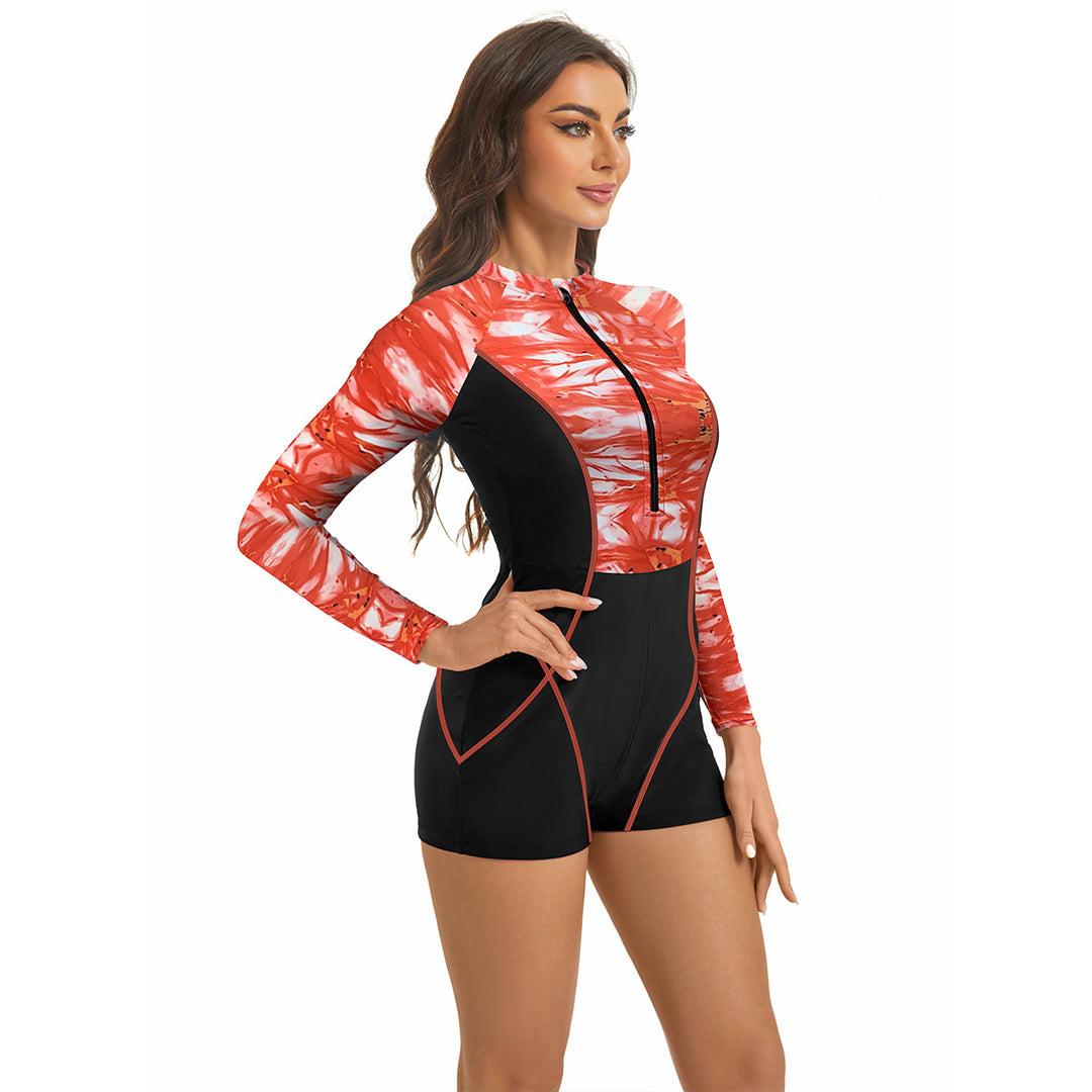 Women's swimsuit with shorts and long sleeves Lune London