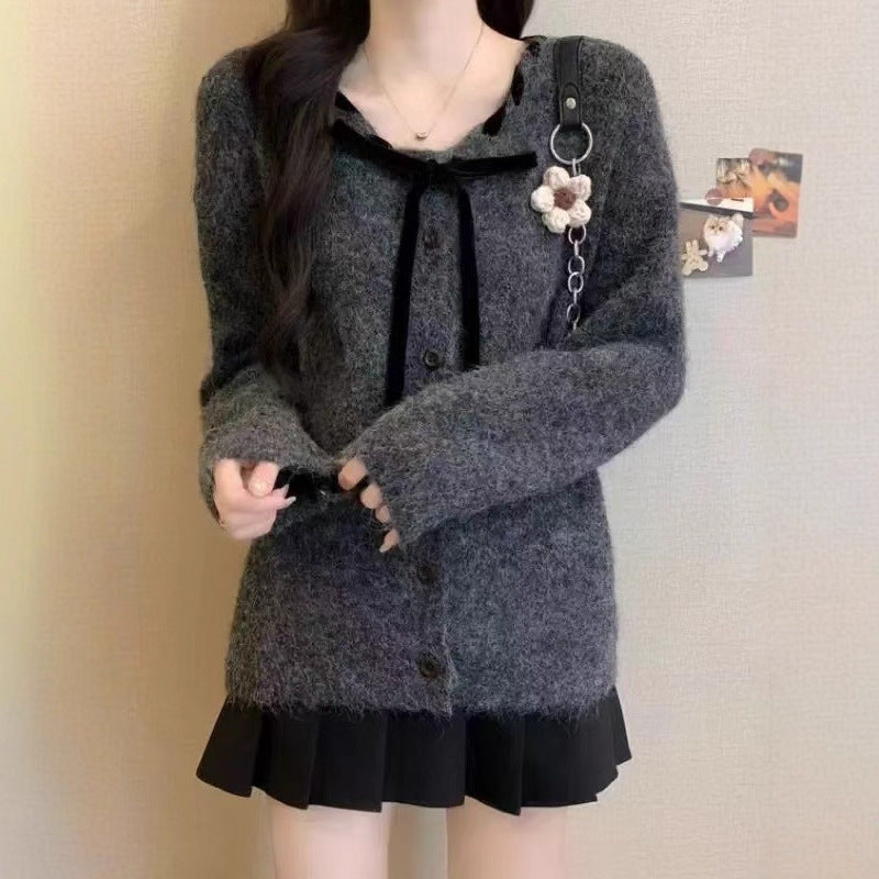 Gilet Femme Douillet avec Col Tendance et Détails de Bouton Chic & Stil