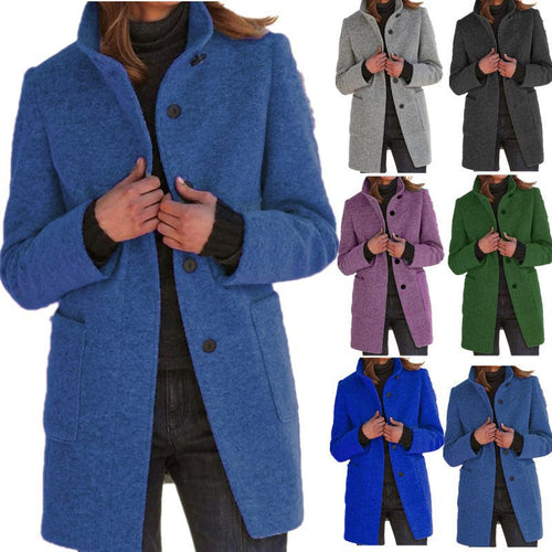 Lune London | Women high-quality wool jacket in classic design with large pockets