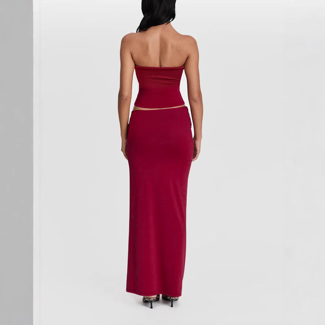 Women's wrap top with knot details and form-fitting design Lune London