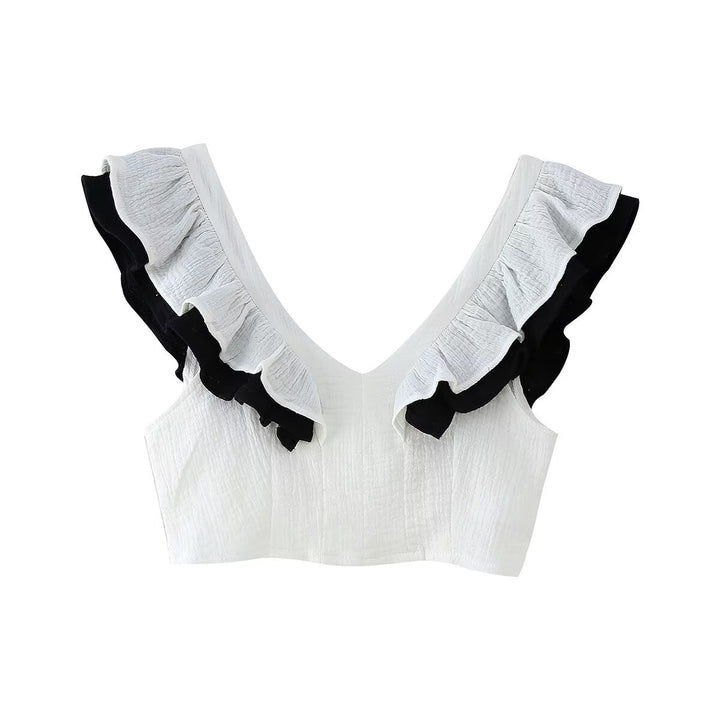 Midi skirt for women with contrasting striped pattern Chic and Style