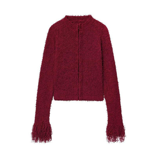 Ladies Cozy Knit Sweater with Eye-Catching Sleeves Lune London