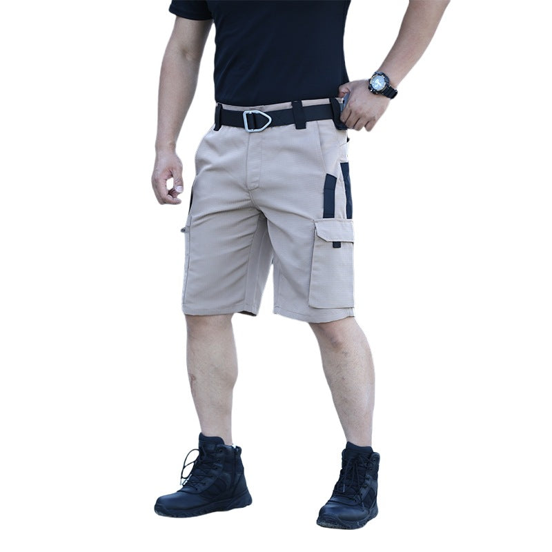 Shorts cargo pour hommes avec poches latérales pratiques et taille réglable Lune London