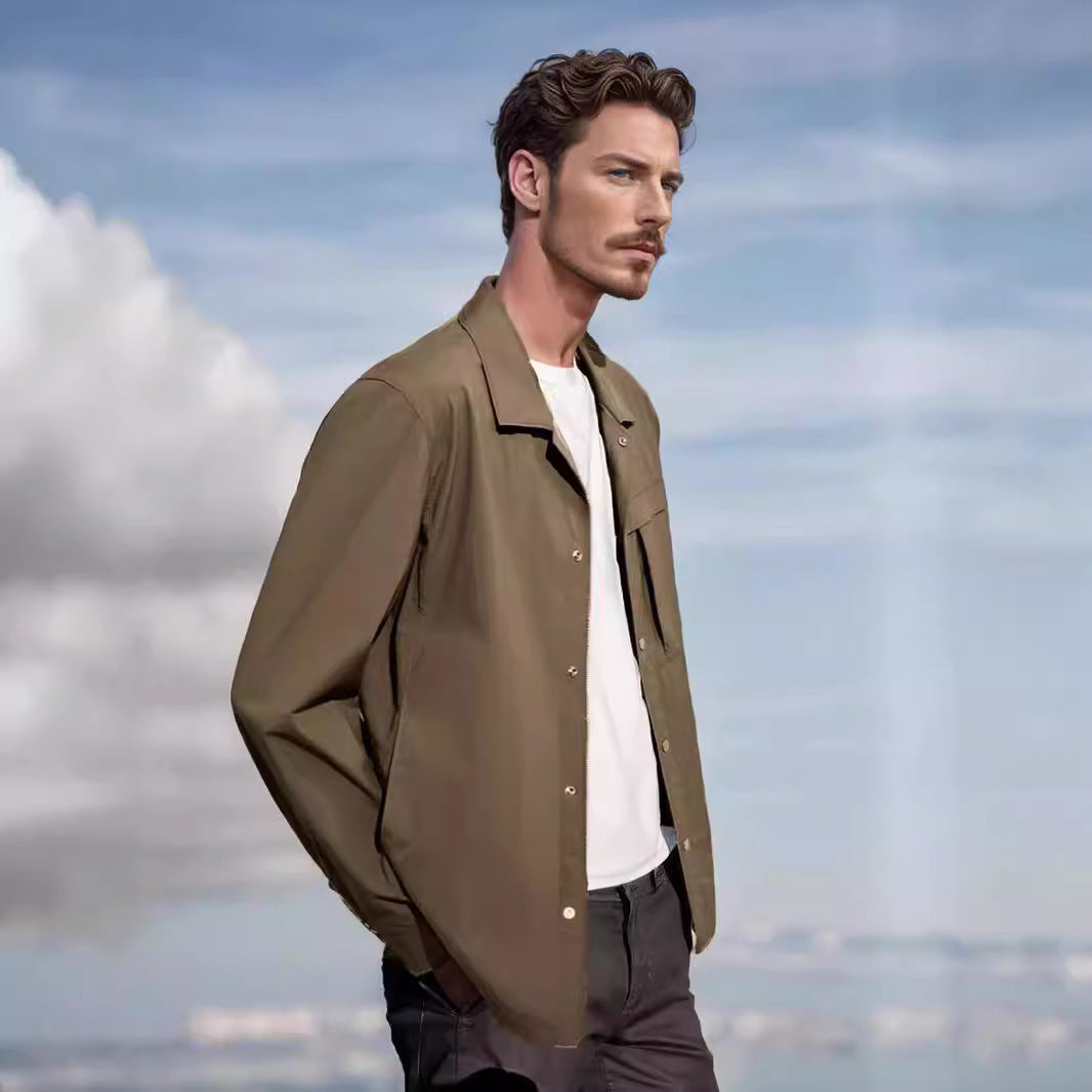 Casual work jacket for men with functional pocket elements Lune London