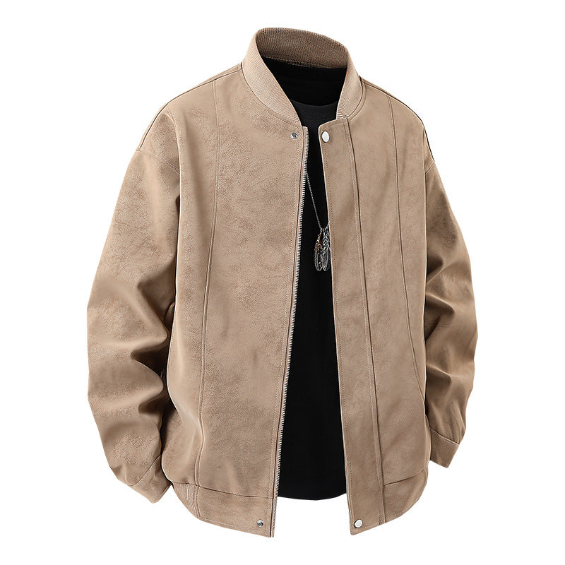 Casual bomber jacket for men in high-quality faux leather Lune London