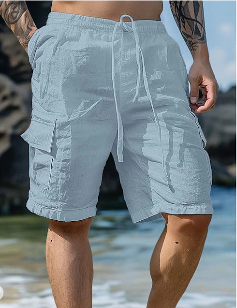 Men's cargo shorts with multiple pockets Lune London