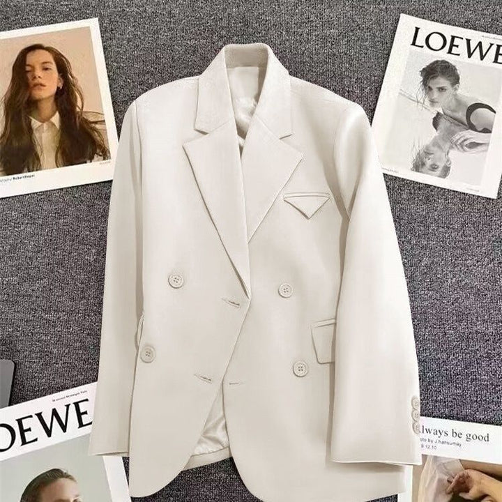 Veste élégante pour femmes, cintrée, à double boutonnage avec coupe créative Chic & Stil