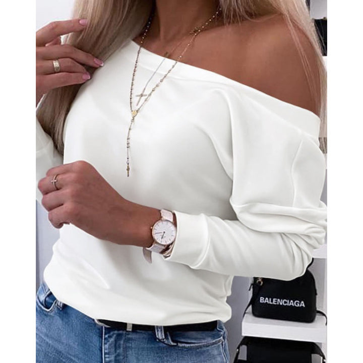Ladies Off-Shoulder Leisure Pull Top Lune London